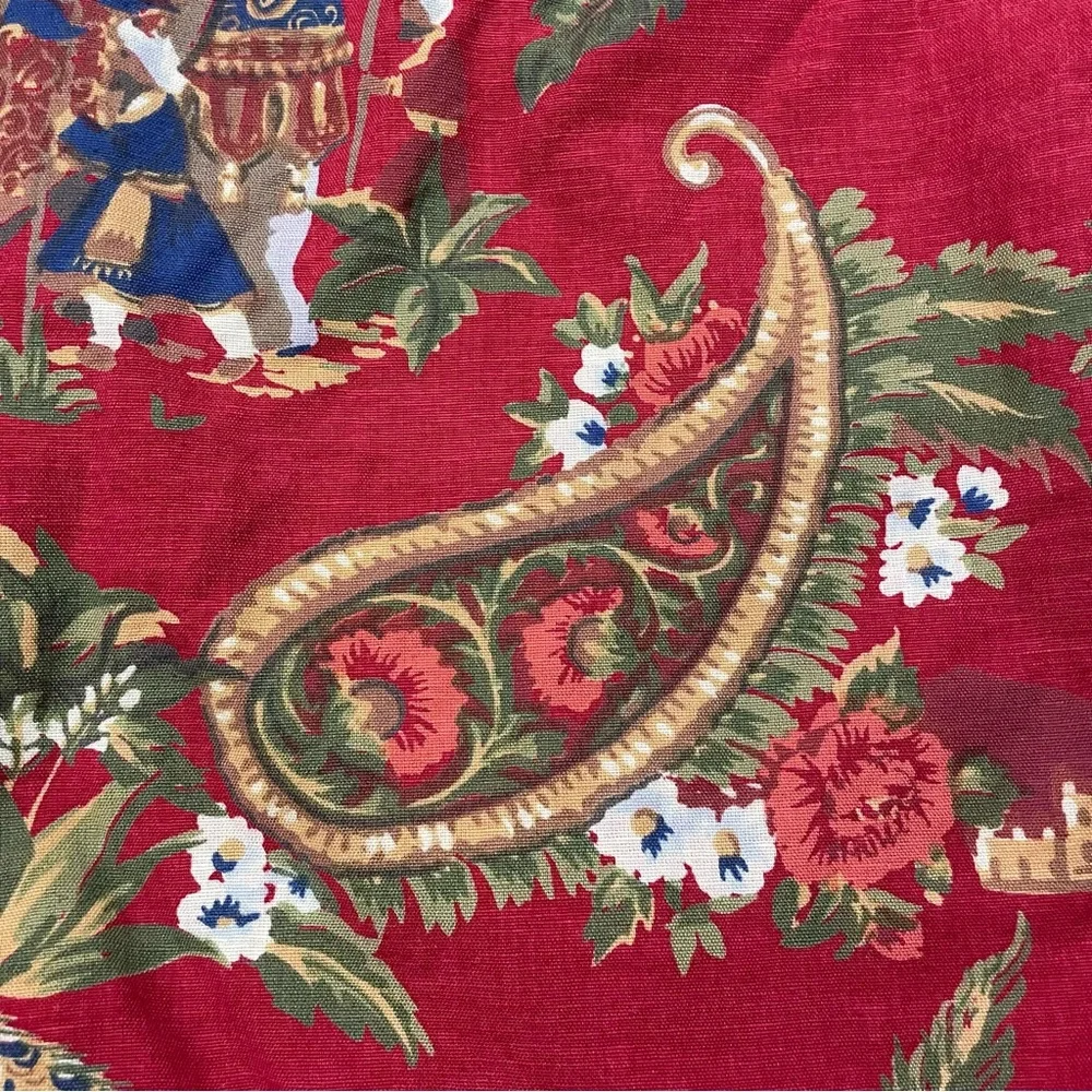 Pottery Barn Red Square Throw Pillow Covers,‎ Set of Two